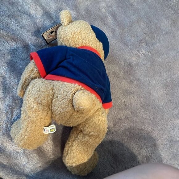 Vintage 2002 Boston Red Sox teddy bear with wooden bat - Picture 5 of 5